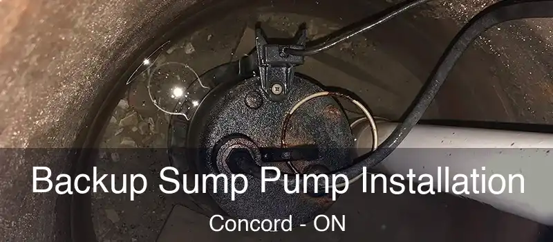  Backup Sump Pump Installation Concord - ON